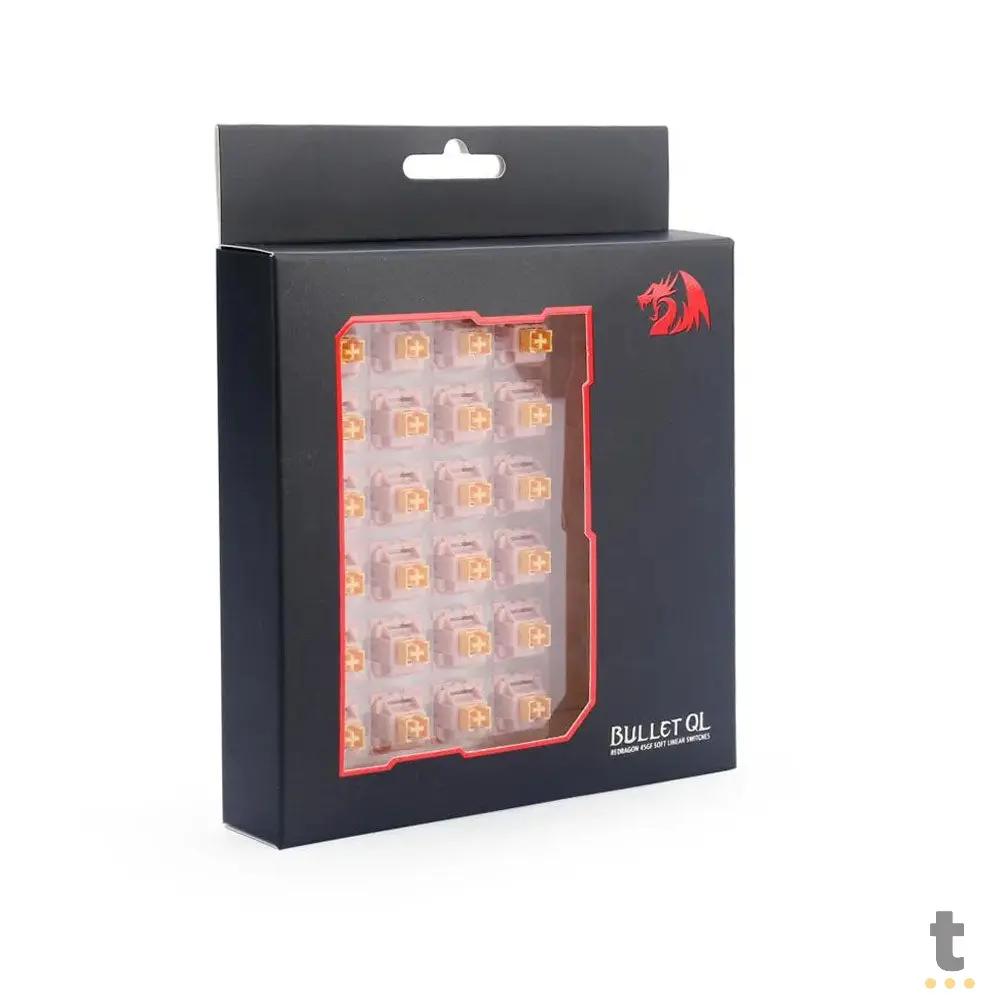 Kit Com 24 Switches Para Teclado Mecanico Redragon Linear Bullet QL - A113QL Truedata