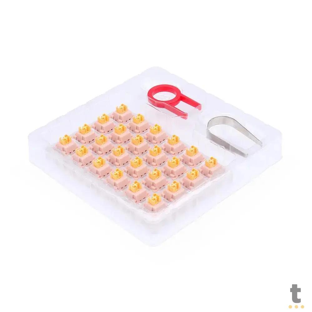 Kit Com 24 Switches Para Teclado Mecanico Redragon Linear Bullet QL - A113QL Truedata
