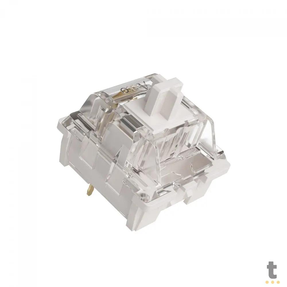 Kit Com 45 Switches Para Teclado Mecanico Akko Linear Vintage White Truedata