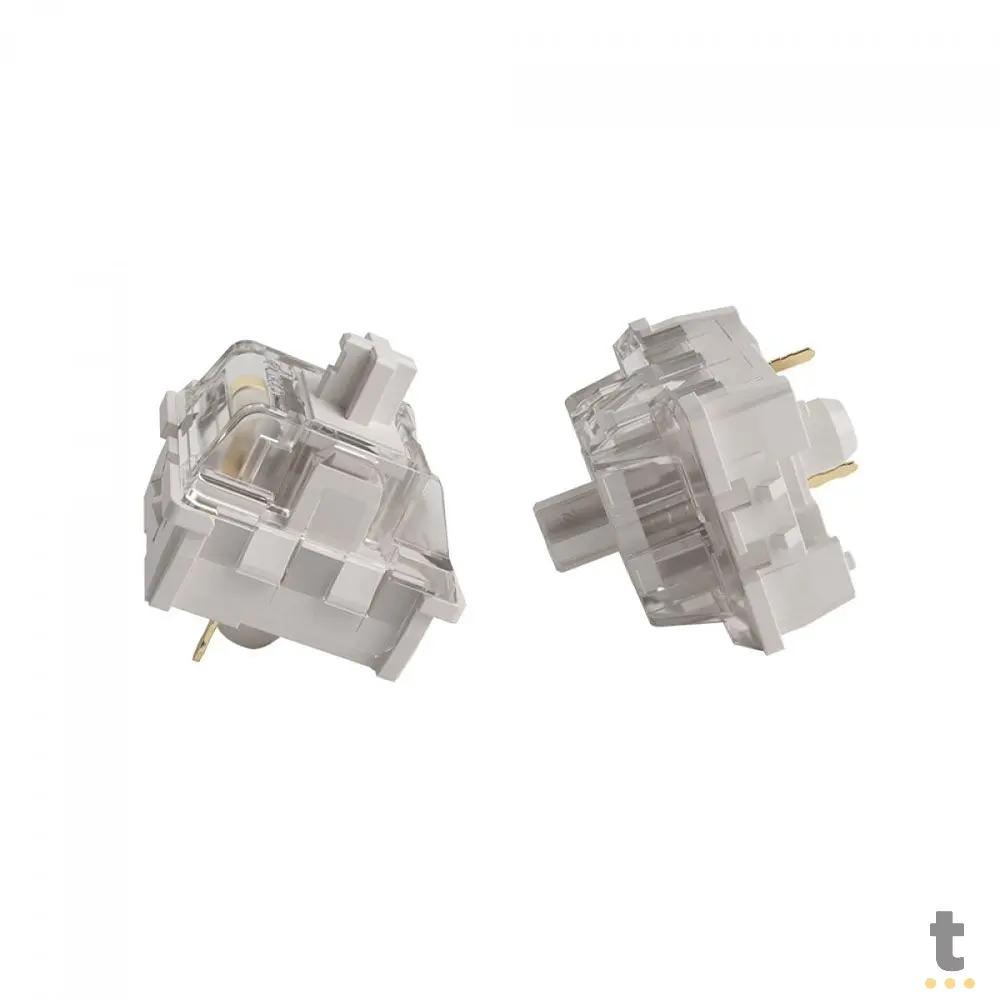 Kit Com 45 Switches Para Teclado Mecanico Akko Linear Vintage White Truedata