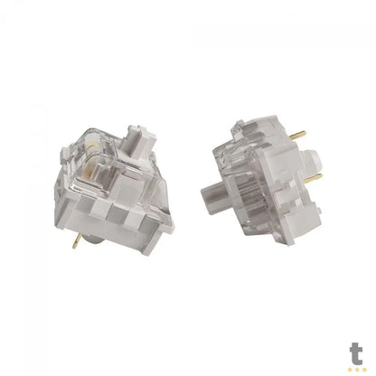 Kit Com 45 Switches Para Teclado Mecanico Akko Linear Vintage White Truedata