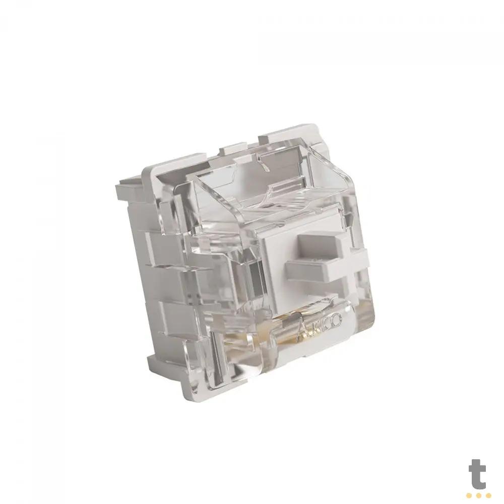 Kit Com 45 Switches Para Teclado Mecanico Akko Linear Vintage White Truedata