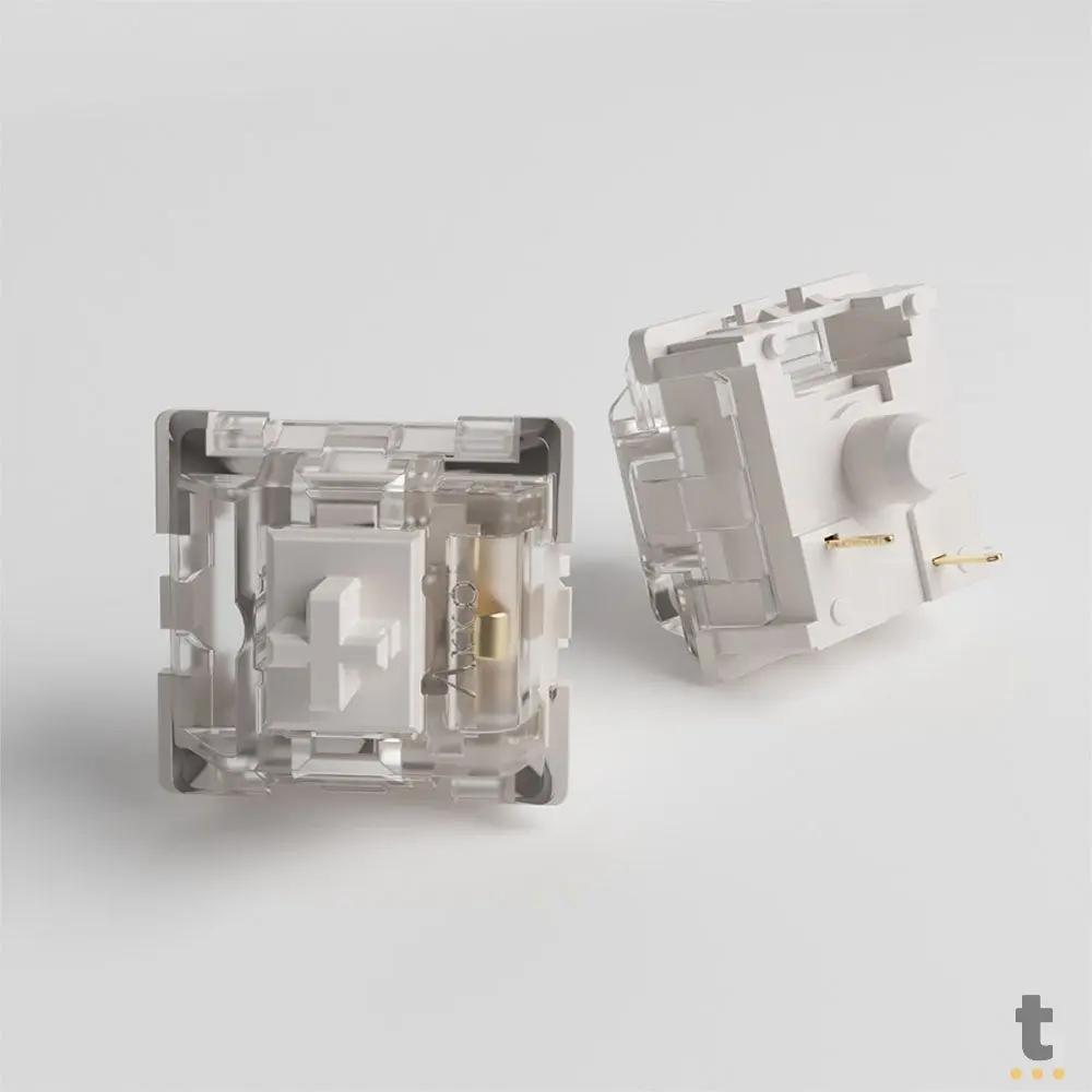 Kit Com 45 Switches Para Teclado Mecanico Akko Linear Vintage White Truedata