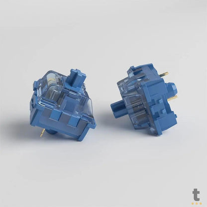 Kit Com 45 Switches Para Teclado Mecanico Akko Tactile Ocean Blue Truedata