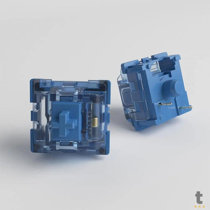 Kit Com 45 Switches Para Teclado Mecanico Akko Tactile Ocean Blue Truedata