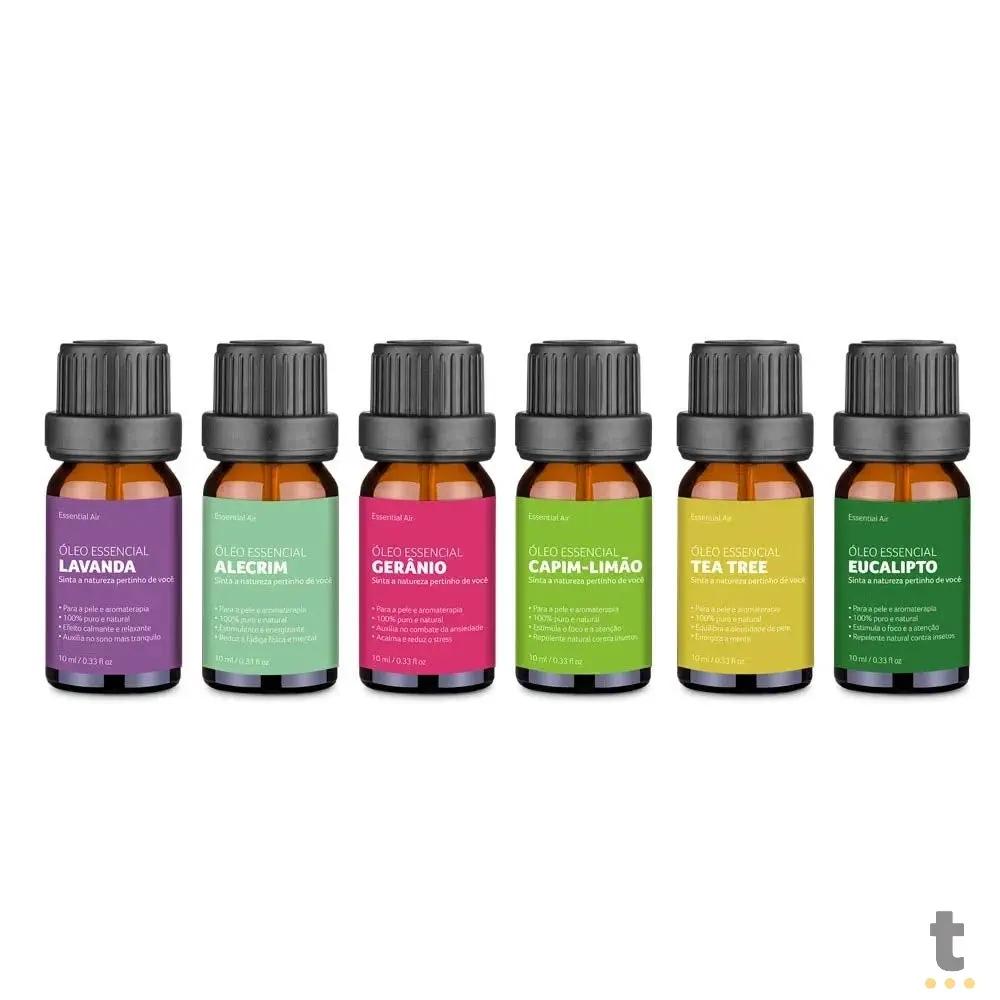 Kit Com 6 Óleos Essenciais 10ml Cada Multi P/ Aromatizador - HC165 Truedata