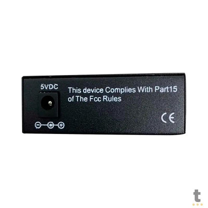 Kit Conversor de Midia Óptico (Par) Monomodo Gigabit 35SM 20KM 1F SC Flexmedia - MCFO/ETHFG35S20 Truedata