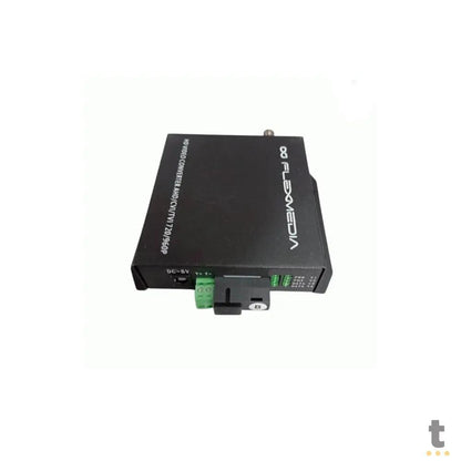Kit Conversor de Video, Dados e Seriais Flexmedia 4 Video TX TVI/CVI/AHD SM 20KM SC 720P + RS485 - HDAFO/4VDS20 Truedata