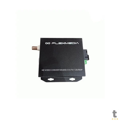 Kit Conversor de Video, Dados e Seriais Flexmedia 4 Video TX TVI/CVI/AHD SM 20KM SC 720P + RS485 - HDAFO/4VDS20 Truedata