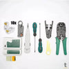 Kit De Ferramentas RJ11 RJ45 C/ Alicate Crimpagem, Decapador, Alicate Punch Down, Localizador, Chaves de Fenda e Acessór Truedata