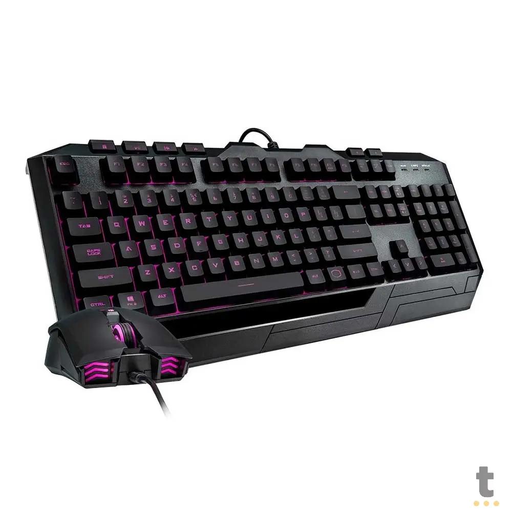 Kit Gamer Cooler Master Teclado E Mouse RGB Com Fio Devastator - SGB-3001-KKMF1-BR Truedata