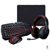 Kit Gamer Dazz Arsenal Teclado + Mouse + Headset + Mousepad - 625237 Truedata