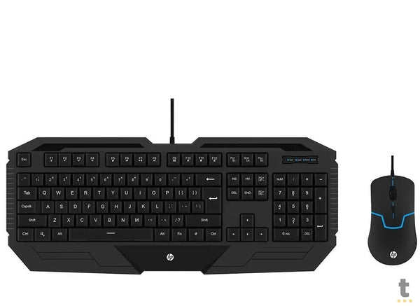 Kit Gamer Hp Teclado + Mouse 1200Dpi Preto - Gk1000
