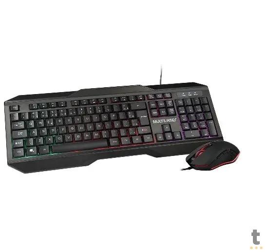 Kit Gamer Multilaser Teclado Led Abnt + Mouse Led 2400Dpi - TC239 Truedata