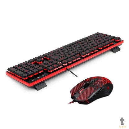 Kit Gamer Redragon S107 - Teclado Fullsized RGB + Mouse 6 botoes + Mousepad Gamer Truedata