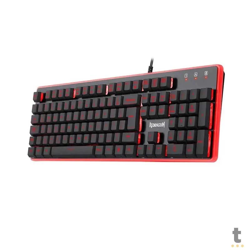Kit Gamer Redragon S107 - Teclado Fullsized RGB + Mouse 6 botoes + Mousepad Gamer Truedata