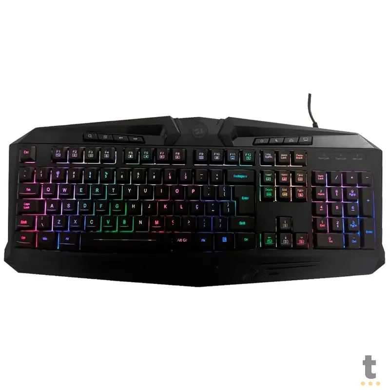 Kit Gamer Redragon S112 - Teclado Harpe RGB + Mouse Centrophorus + Headset Scylla + Mousepad Gamer Truedata