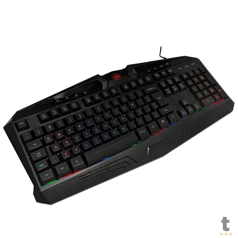 Kit Gamer Redragon S112 - Teclado Harpe RGB + Mouse Centrophorus + Headset Scylla + Mousepad Gamer Truedata