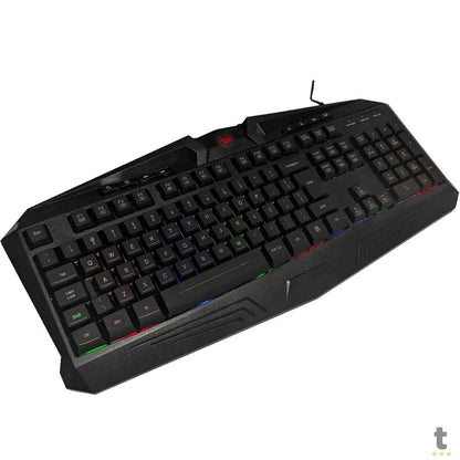 Kit Gamer Redragon S112 - Teclado Harpe RGB + Mouse Centrophorus + Headset Scylla + Mousepad Gamer Truedata