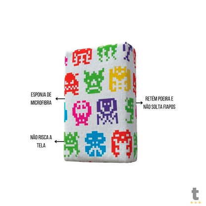 Kit Limpa Tela Flash Limp Microfibra C/ 2 Esponjas Truedata