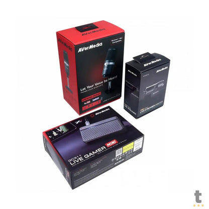 Kit Live Streamer Avermedia - Placa de Captura GC311 + Microfone AM310 + Webcam 1080P - BO311 Truedata