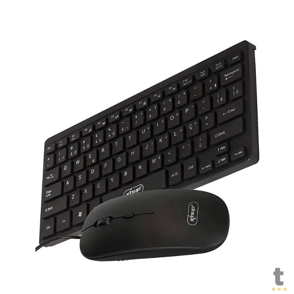 Kit Mini Teclado Multimídia E Mouse Com Fio Knup USB - TE122 Truedata
