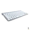 Kit Mini Teclado e Mouse Sem fio Gold USB Slim Prata - TCD-02 Truedata