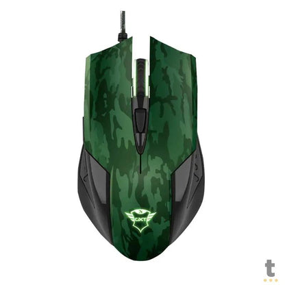Kit Mouse LED 3200Dpi + Mousepad Gamer Trust GXT 781 Rixa Camo Gaming - 23611 Truedata