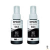 Kit Refil De Tinta C/2 Epson T664120-2P 2x70ml - Preto - P/ L110 L120 L200 L395 L1300 Truedata