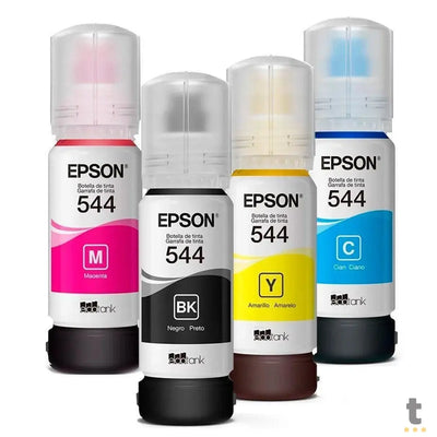 Kit Refil De Tinta C/ 4 Garrafas Epson T544 4 Cores T544520 - P/ L3150 L3110 L5190