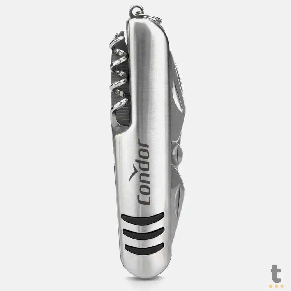 Kit Relógio de Pulso Condor Azul C/ Pulseira em Aço C/ Canivete - CO2115MYI/K4A Truedata