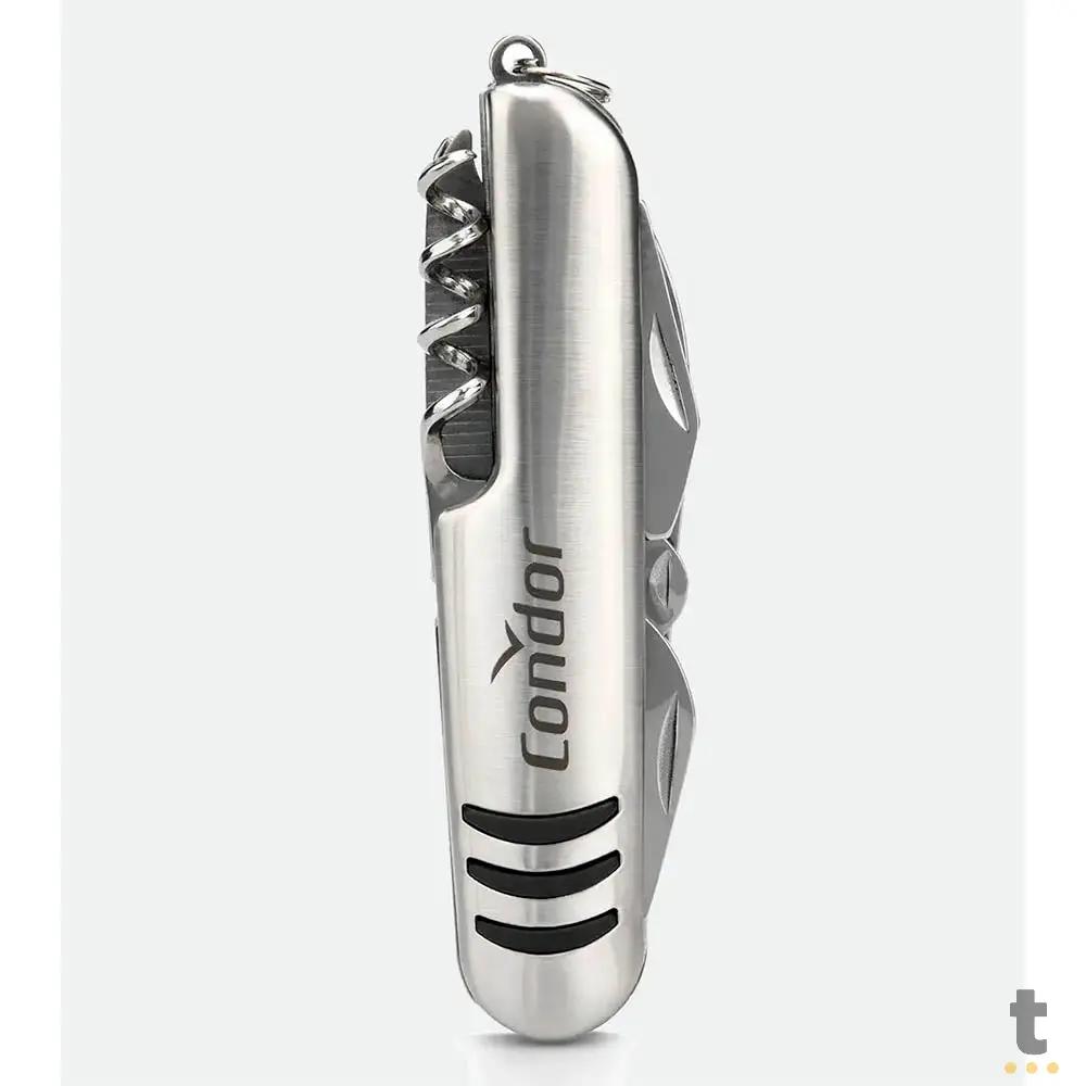 Kit Relógio de Pulso Condor Dourado / Preto C/ Canivete - CO2115MWP/K5P Truedata