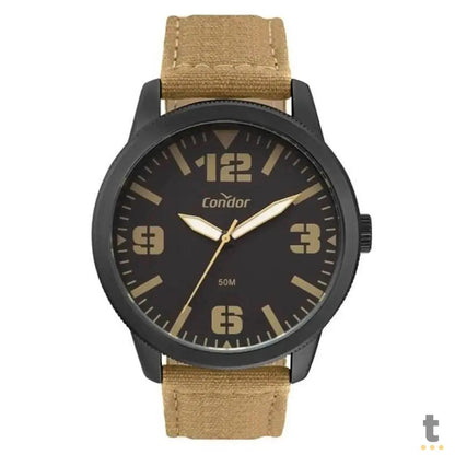 Kit Relógio de Pulso Condor Militar Caqui C/ Canivete - CO2035NCF/K5X Truedata
