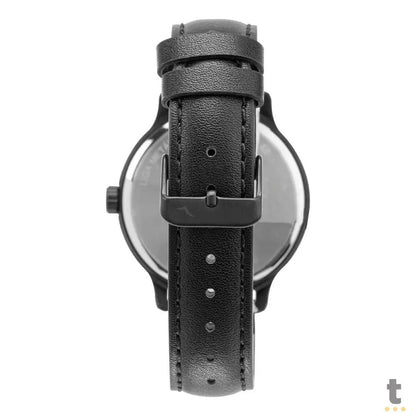 Kit Relógio de Pulso Condor Preto C/ Pulseira em Aço Preto C/ Canivete - CO2115MYU/K5P Truedata