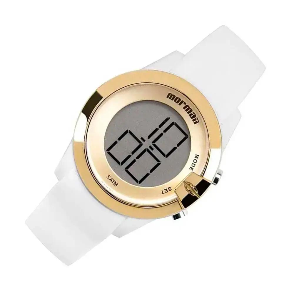 Kit Relógio de Pulso Mormaii em Silicone Branco + 2 Pulseiras - MO13001E/K8B Truedata