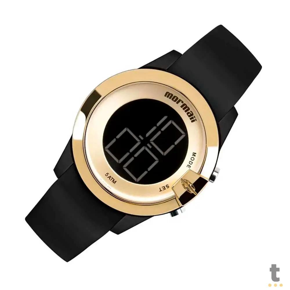 Kit Relógio de Pulso Mormaii em Silicone Preto + 2 Pulseiras - MO13001E/K8P Truedata