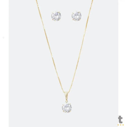 Kit Relógio de Pulso Technos em Aço Dourado C/ Colar e Pulseira - 2035MTP/K1P Truedata