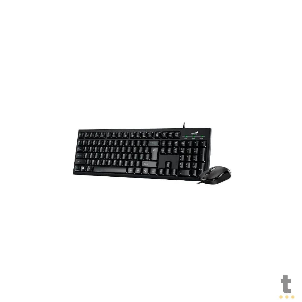 Kit Teclado E Mouse Com Fio Genius Km-100SE - 31330009404 Truedata