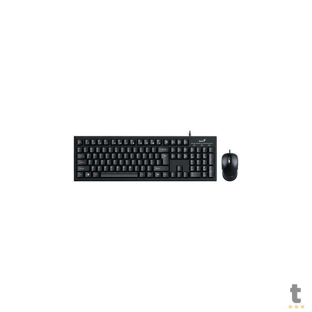 Kit Teclado E Mouse Com Fio Genius Km-100SE - 31330009404 Truedata