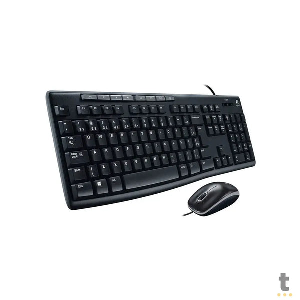 Kit Teclado E Mouse Com Fio Logitech Mk200 - 920-002718