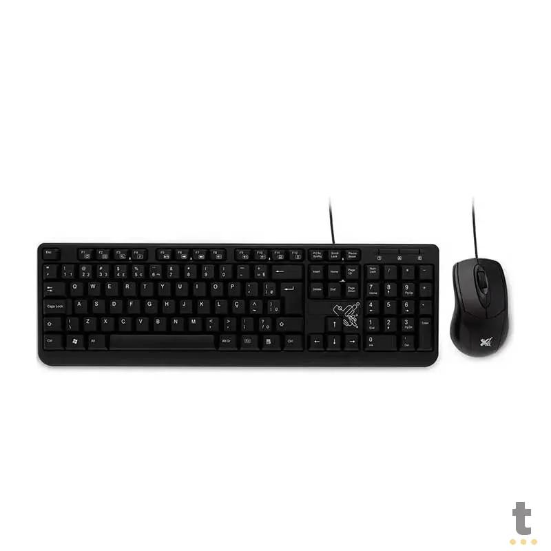 Kit Teclado E Mouse Com Fio Maxprint Essential USB - 6013136 Truedata