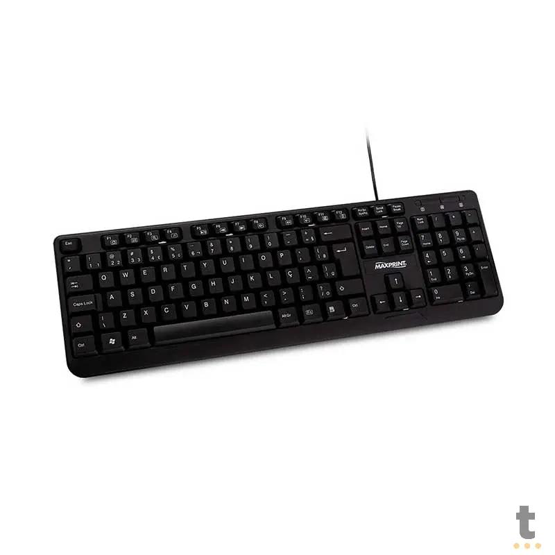 Kit Teclado E Mouse Com Fio Maxprint Essential USB - 6013136 Truedata