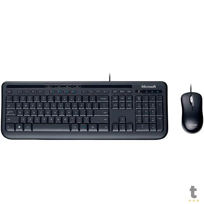 Kit Teclado E Mouse Com Fio Microsoft 600 - Apb00005 Truedata