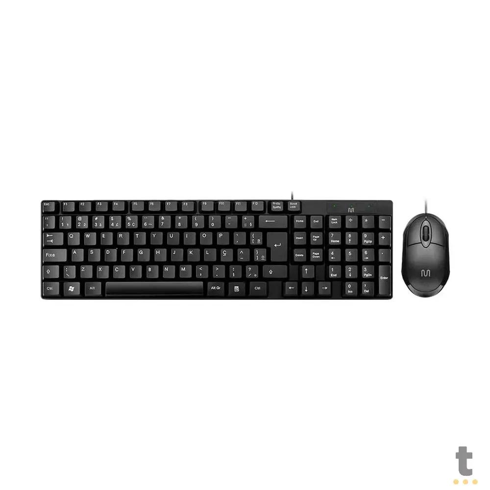 Kit Teclado E Mouse Com Fio Multi CF50 Usb - TC309 Truedata