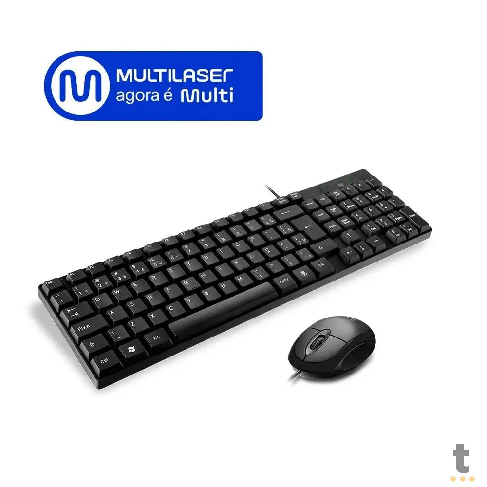 Kit Teclado E Mouse Com Fio Multi CF50 Usb - TC309 Truedata