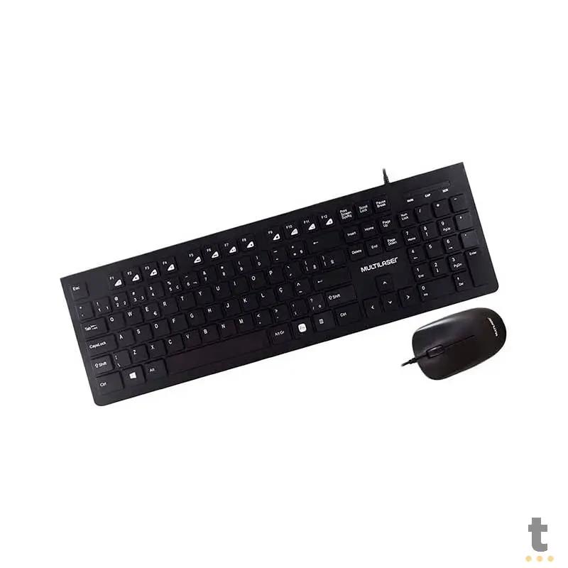 Kit Teclado E Mouse Com Fio Multilaser USB - TC240 Truedata