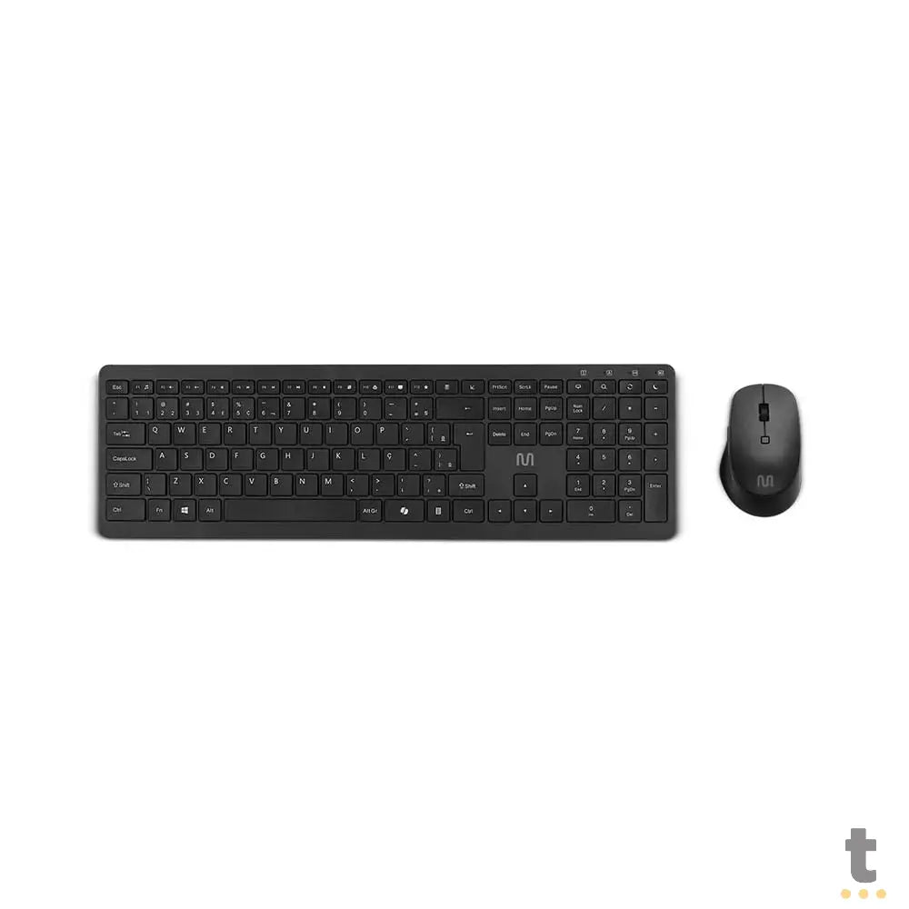 Kit Teclado E Mouse Recarregável Sem Fio Multi - TC402 Truedata