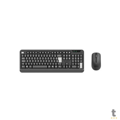 Kit Teclado E Mouse Sem Fio Comfort PCYes Preto / Cinza - PCOCWAB Truedata