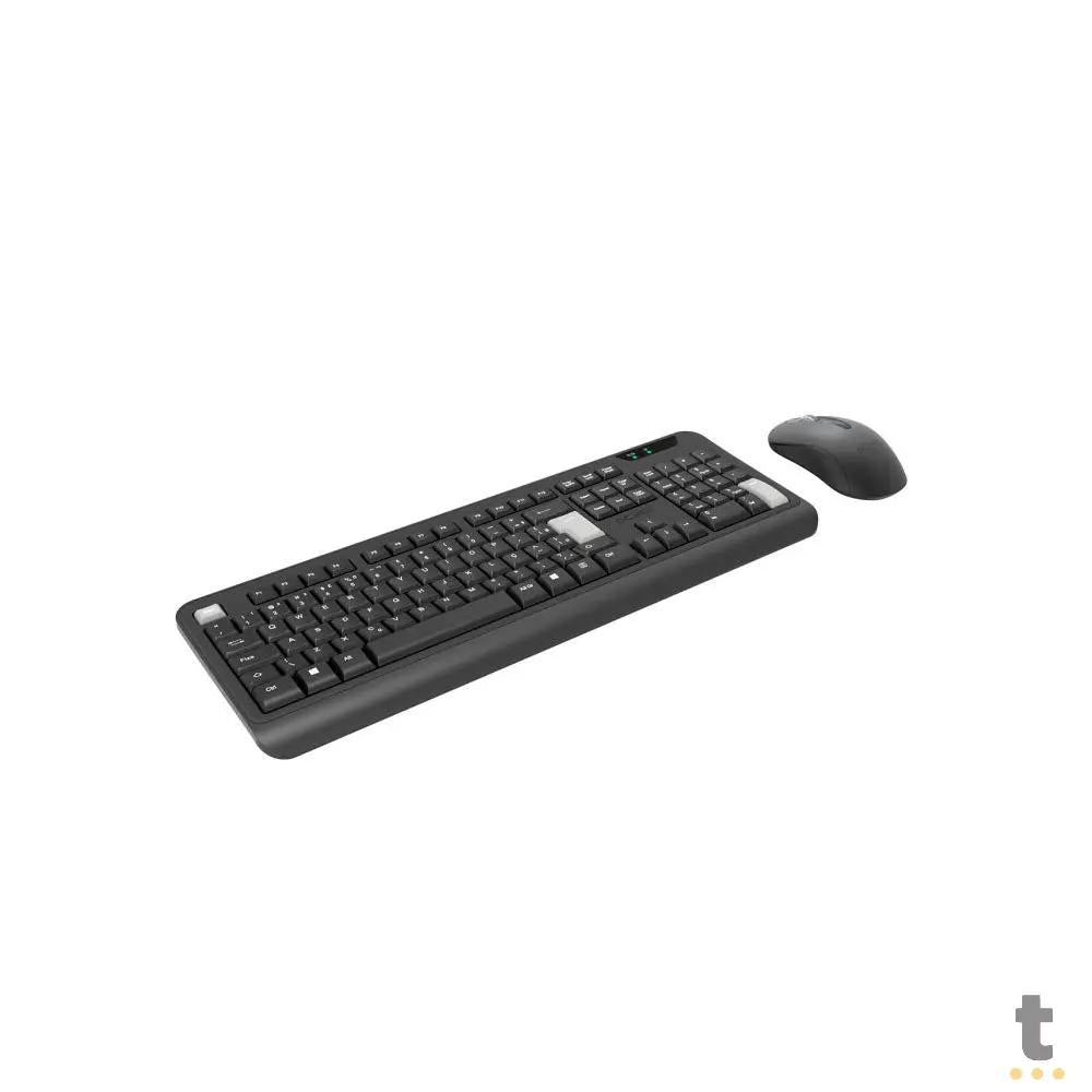Kit Teclado E Mouse Sem Fio Comfort PCYes Preto / Cinza - PCOCWAB Truedata