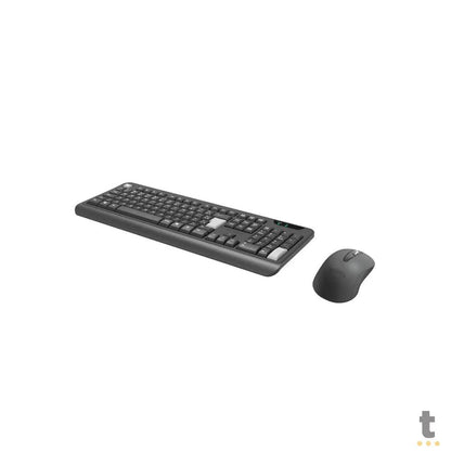 Kit Teclado E Mouse Sem Fio Comfort PCYes Preto / Cinza - PCOCWAB Truedata